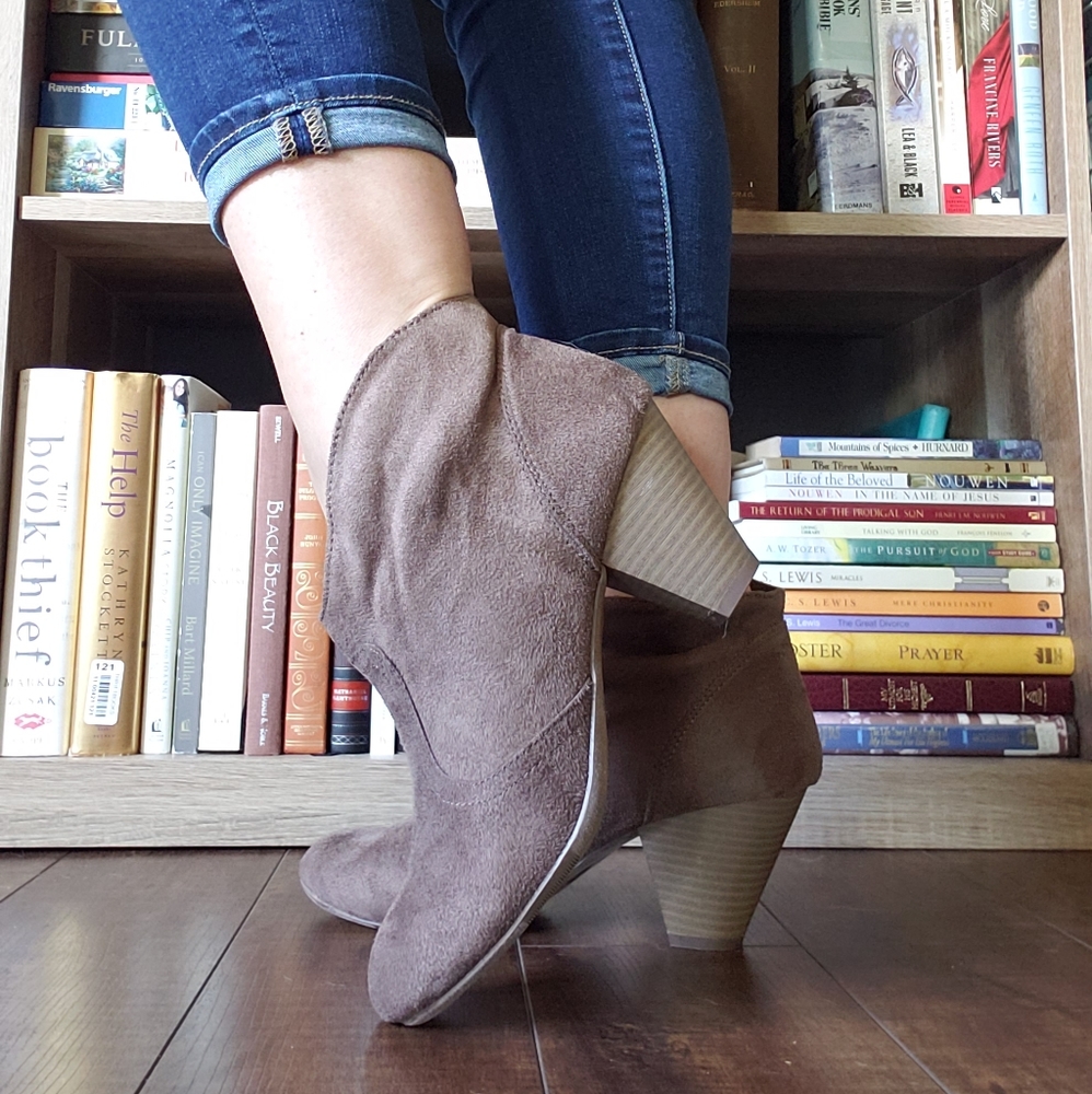 Suede Booties